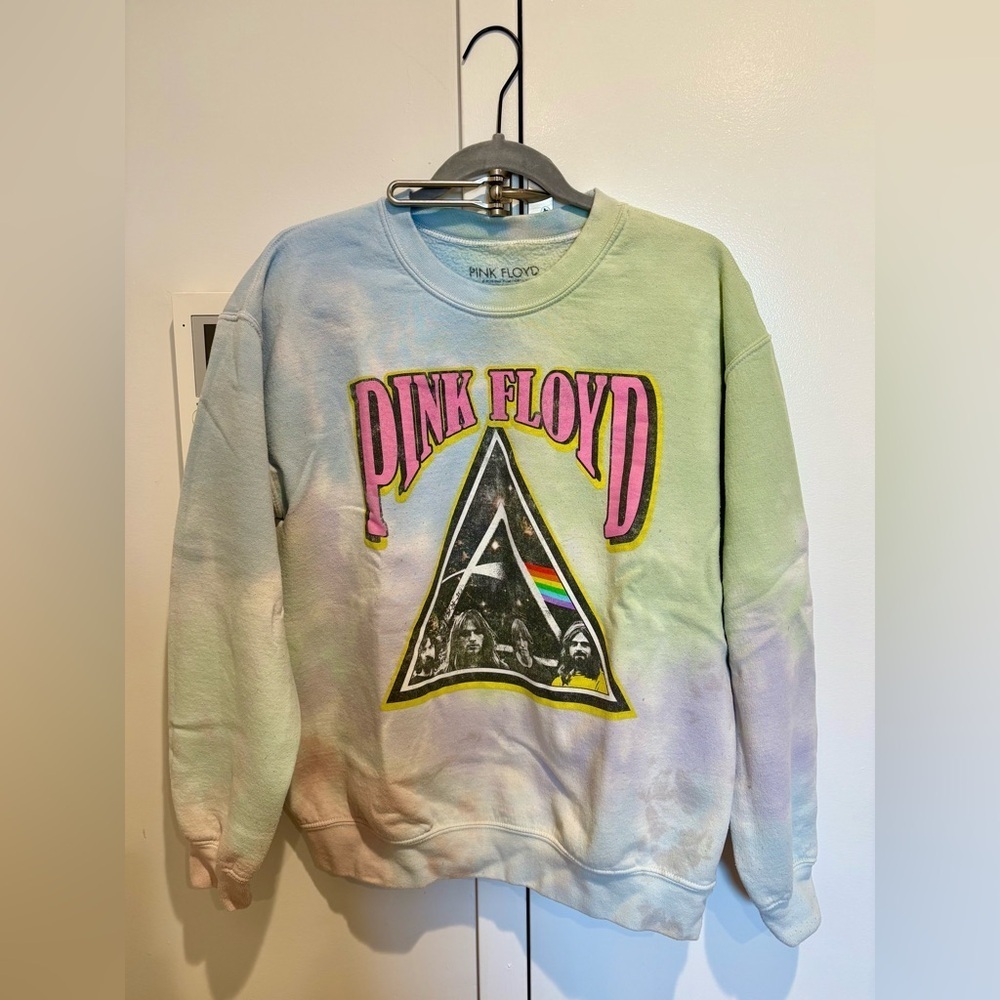 Pink Floyd Tie Dye Graphic Pullover Sweatshirt - Picture 7 of 8